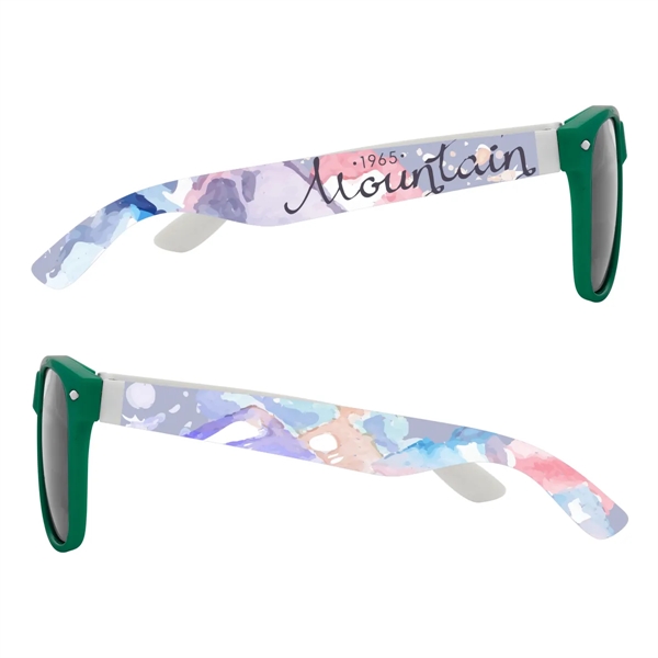 Malibu sunglasses with UV400 lenses and 4-color process imprint on both... from ASI 61125 Hit Promotional Products / Hit®