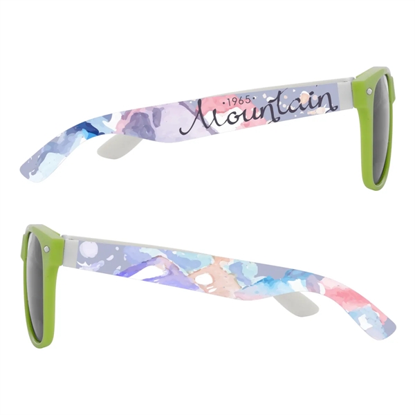 Malibu sunglasses with UV400 lenses and 4-color process imprint on both... from ASI 61125 Hit Promotional Products / Hit®