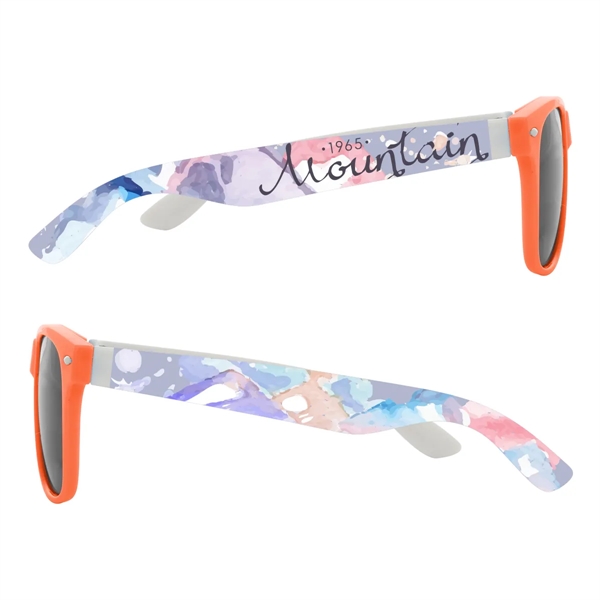 Malibu sunglasses with UV400 lenses and 4-color process imprint on both... from ASI 61125 Hit Promotional Products / Hit®