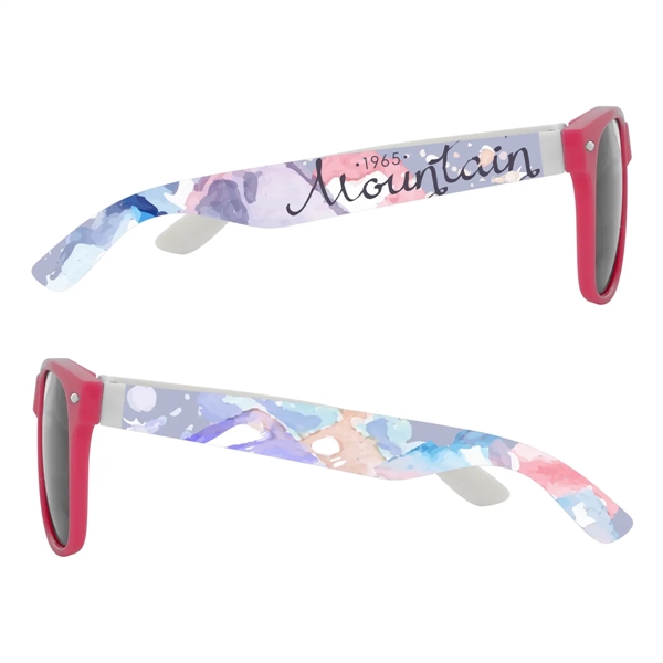 Malibu sunglasses with UV400 lenses and 4-color process imprint on both... from ASI 61125 Hit Promotional Products / Hit®