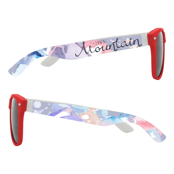 Malibu sunglasses with UV400 lenses and 4-color process imprint on both... from ASI 61125 Hit Promotional Products / Hit®