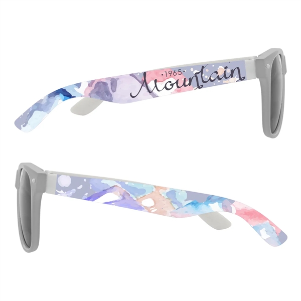 Malibu sunglasses with UV400 lenses and 4-color process imprint on both... from ASI 61125 Hit Promotional Products / Hit®