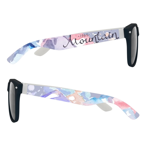 Malibu sunglasses with UV400 lenses and 4-color process imprint on both... from ASI 61125 Hit Promotional Products / Hit®