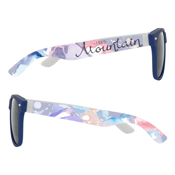 Malibu sunglasses with UV400 lenses and 4-color process imprint on both... from ASI 61125 Hit Promotional Products / Hit®