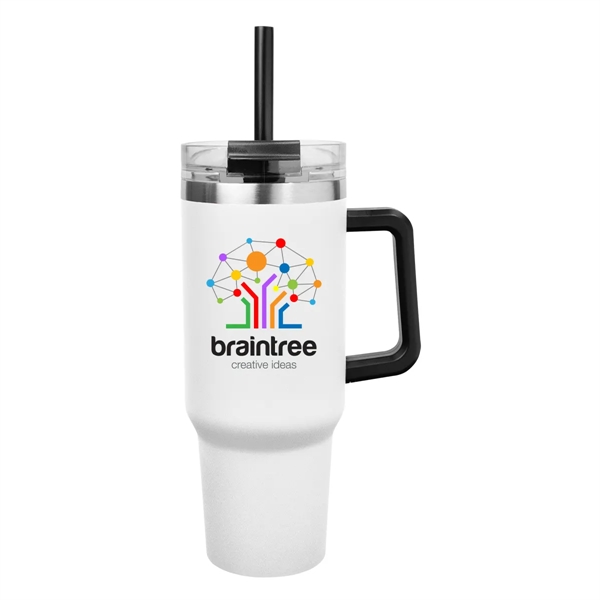 40 oz. stainless steel insulated tumbler with lid and straw.... from ASI 61125 Hit Promotional Products / Hit®