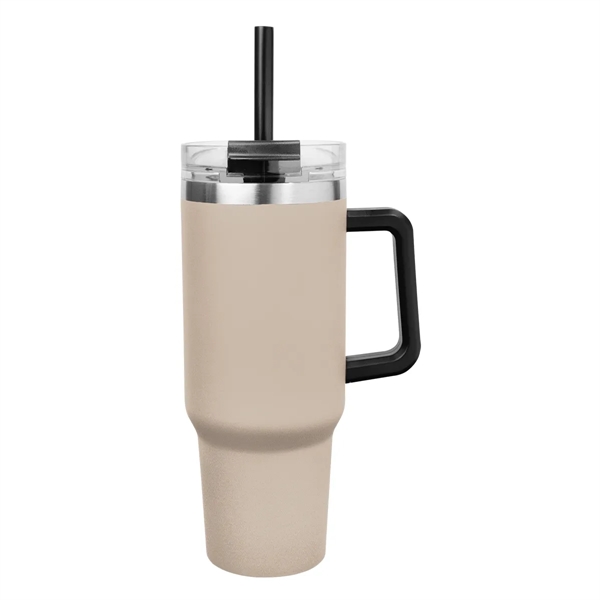 40 oz. stainless steel insulated tumbler with lid and straw.... from ASI 61125 Hit Promotional Products / Hit®