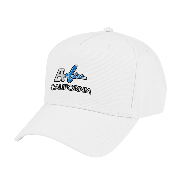 Cap with a five-panel design, low profile, structured crown, pre-curved visor... from ASI 61125 Hit Promotional Products / Hit®