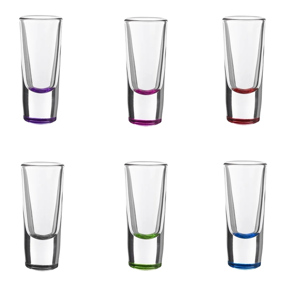 Heavy bottom shot glass, 1.5 oz. plus 1 color silkscreen imprint... from ASI 37218 Athena Promo (tm)