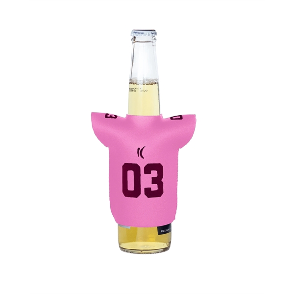 4.25" x 5" neoprene foam sport jersey-shaped sleeves with silkscreen imprint.... from ASI 30250 AZX Sport USA