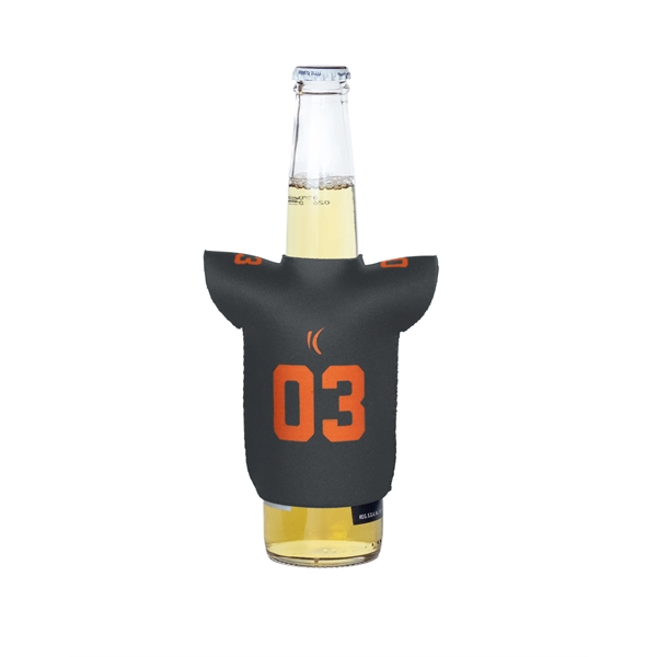 4.25" x 5" neoprene foam sport jersey-shaped sleeves with silkscreen imprint.... from ASI 30250 AZX Sport USA