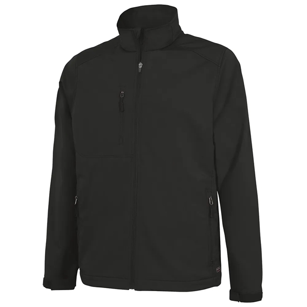 Men's Axis soft shell polyester and spandex zippered jacket.... from ASI 44620 Charles River Apparel