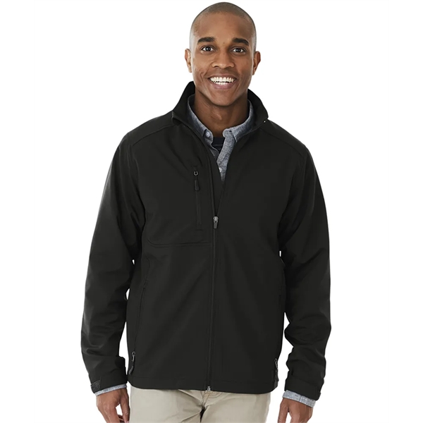 Men's Axis soft shell polyester and spandex zippered jacket.... from ASI 44620 Charles River Apparel