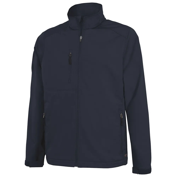 Men's Axis soft shell polyester and spandex zippered jacket.... from ASI 44620 Charles River Apparel