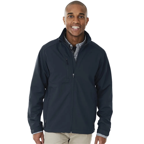 Men's Axis soft shell polyester and spandex zippered jacket.... from ASI 44620 Charles River Apparel