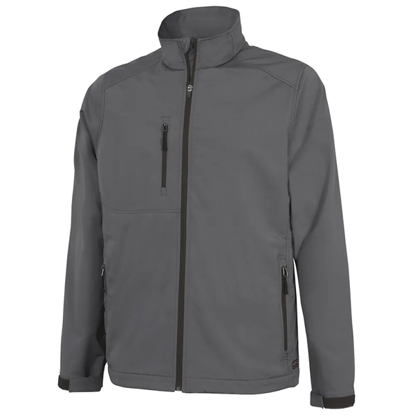 Men's Axis soft shell polyester and spandex zippered jacket.... from ASI 44620 Charles River Apparel