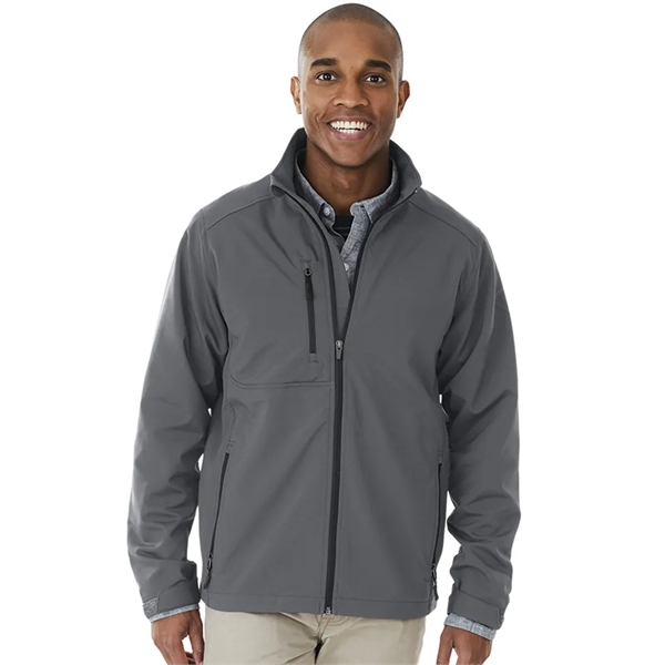 Men's Axis soft shell polyester and spandex zippered jacket.... from ASI 44620 Charles River Apparel