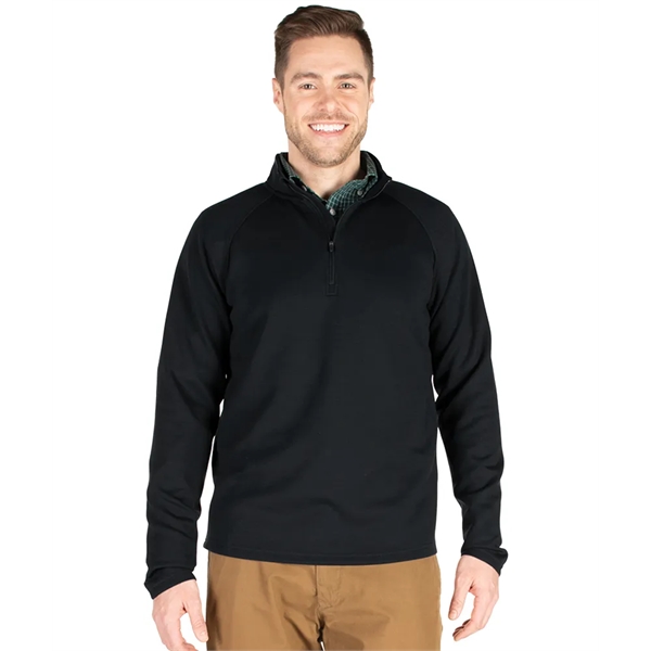 Men's 75/19/6 polyester, rayon and spandex Seaport quarter-zipper pullover sweatshirt.... from ASI 44620 Charles River Apparel