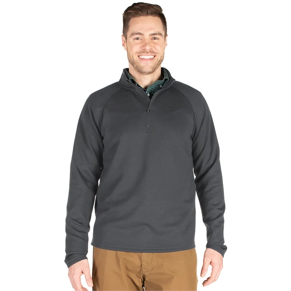 Men's 75/19/6 polyester, rayon and spandex Seaport quarter-zipper pullover sweatshirt.... from ASI 44620 Charles River Apparel