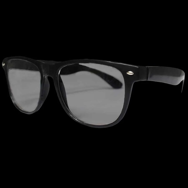 1950's style black plastic eyeglasses with clear lenses.... from ASI 42016 Brighter Promotions Inc / Chemical Light™