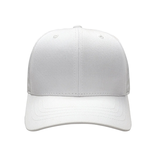 6 Panel Structured, Mid Crown, Cotton Twill Cap with Plastic Snap... from ASI 43456 CF Headwear