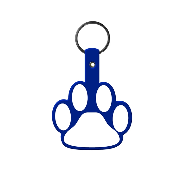 Durable Paw Shaped Key Tag, 1-7/8" H x 2-1/4" W, includes... from ASI 92980 WOV-IN® / Promopet