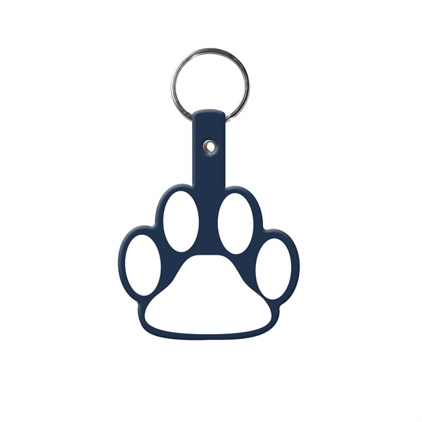Durable Paw Shaped Key Tag, 1-7/8" H x 2-1/4" W, includes... from ASI 92980 WOV-IN® / Promopet