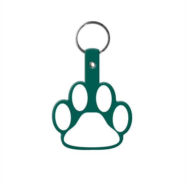 Durable Paw Shaped Key Tag, 1-7/8" H x 2-1/4" W, includes... from ASI 92980 WOV-IN® / Promopet