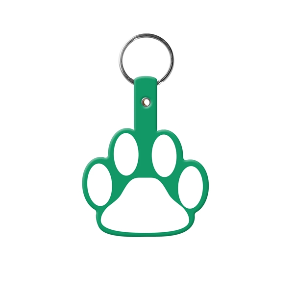 Durable Paw Shaped Key Tag, 1-7/8" H x 2-1/4" W, includes... from ASI 92980 WOV-IN® / Promopet