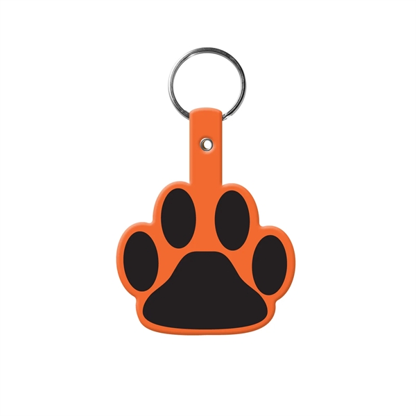Durable Paw Shaped Key Tag, 1-7/8" H x 2-1/4" W, includes... from ASI 92980 WOV-IN® / Promopet