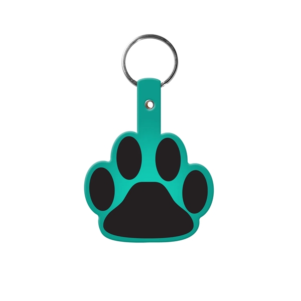 Durable Paw Shaped Key Tag, 1-7/8" H x 2-1/4" W, includes... from ASI 92980 WOV-IN® / Promopet