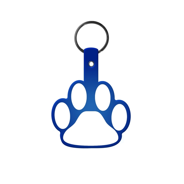 Durable Paw Shaped Key Tag, 1-7/8" H x 2-1/4" W, includes... from ASI 92980 WOV-IN® / Promopet