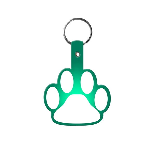 Durable Paw Shaped Key Tag, 1-7/8" H x 2-1/4" W, includes... from ASI 92980 WOV-IN® / Promopet