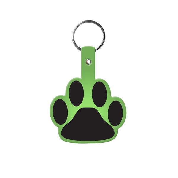 Durable Paw Shaped Key Tag, 1-7/8" H x 2-1/4" W, includes... from ASI 92980 WOV-IN® / Promopet