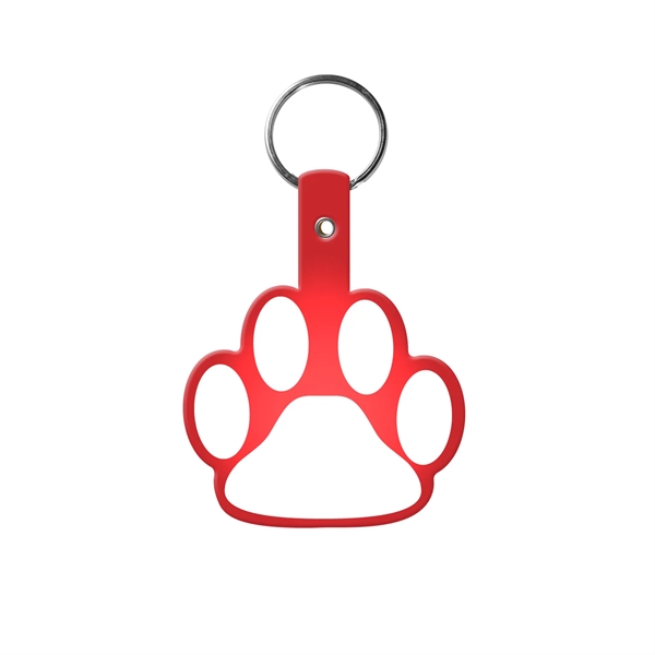Durable Paw Shaped Key Tag, 1-7/8" H x 2-1/4" W, includes... from ASI 92980 WOV-IN® / Promopet