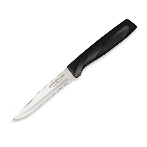 The blade size of this Serrated Steak Knife is 3 7/8"... from ASI 35560 American Made Cutlery / American Made Cutlery