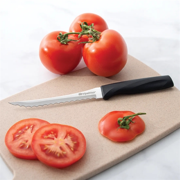 The blade size of this Tomato Slicer Knife is 5" &... from ASI 35560 American Made Cutlery / American Made Cutlery