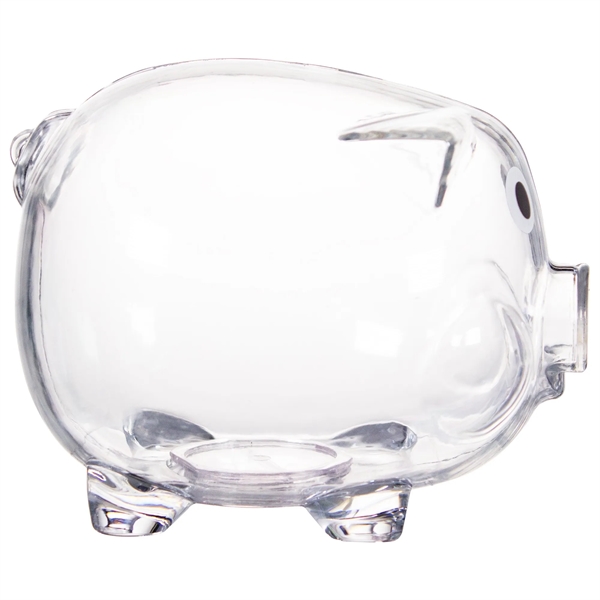 4" clear plastic piggy bank with imprint options.... from ASI 42016 Brighter Promotions Inc / Chemical Light™