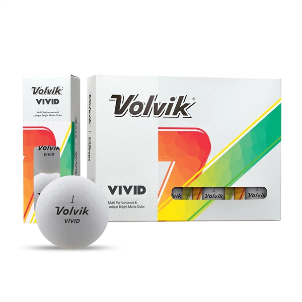 Volvik Vivid golf balls; Box contains 12 white balls and includes... from ASI 38120 Ball Pro / Diversified Quality Kitchenware