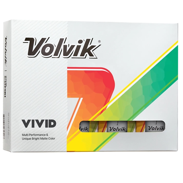 Volvik Vivid golf balls; Box contains 12 white balls and includes... from ASI 38120 Ball Pro / Diversified Quality Kitchenware