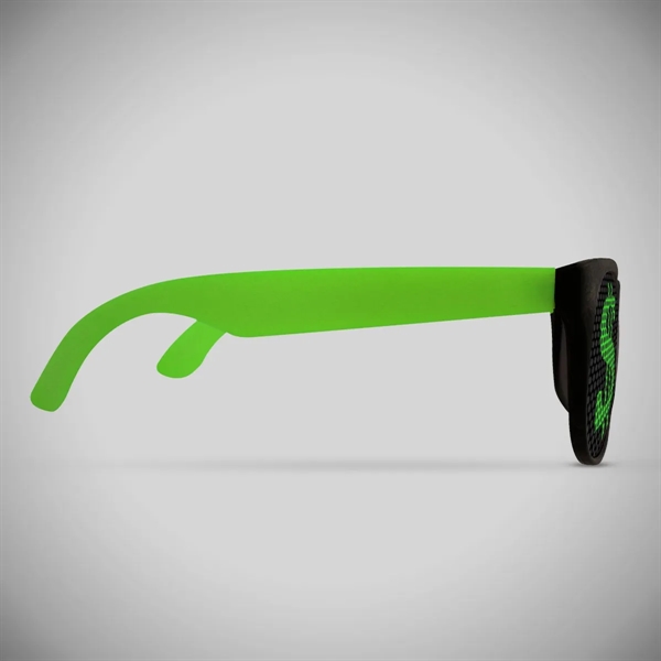 Plastic novelty sunglasses featuring a green dollar sign on both lenses.... from ASI 42016 Brighter Promotions Inc
