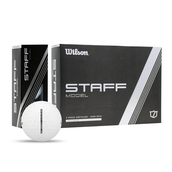Wilson Staff Model golf balls; Box contains 12 white balls and... from ASI 38120 Ball Pro / Diversified Quality Kitchenware
