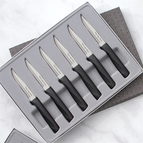 Six Anthem Series Serrated Steak Knives Set.... from ASI 35560 American Made Cutlery / American Made Cutlery