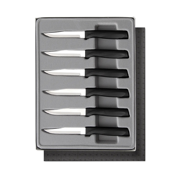 Six Anthem Series Serrated Steak Knives Set.... from ASI 35560 American Made Cutlery / American Made Cutlery