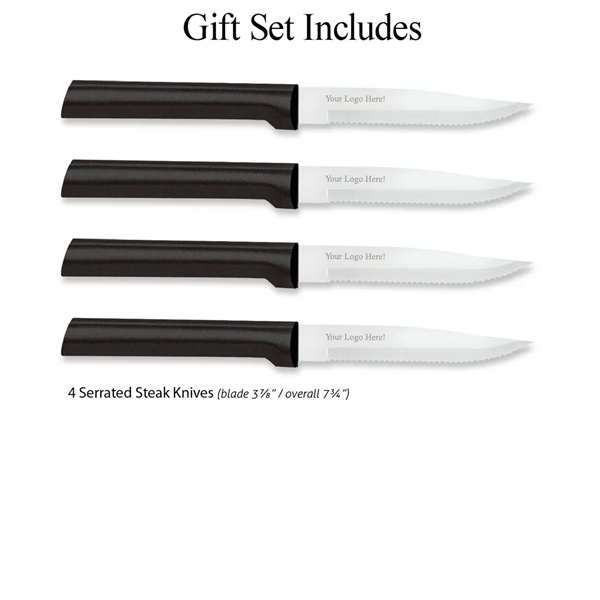 Gift set, four serrated steak knives.... from ASI 35560 American Made Cutlery / American Made Cutlery