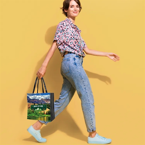 Full Gusseted Tote-Full Color Design on Front - Back Side is... from ASI 67557 LimeLight Ent / Limelight USA