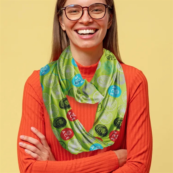 Scarf includes edge to edge full color printing, made of polyester... from ASI 67557 LimeLight Ent / Limelight USA