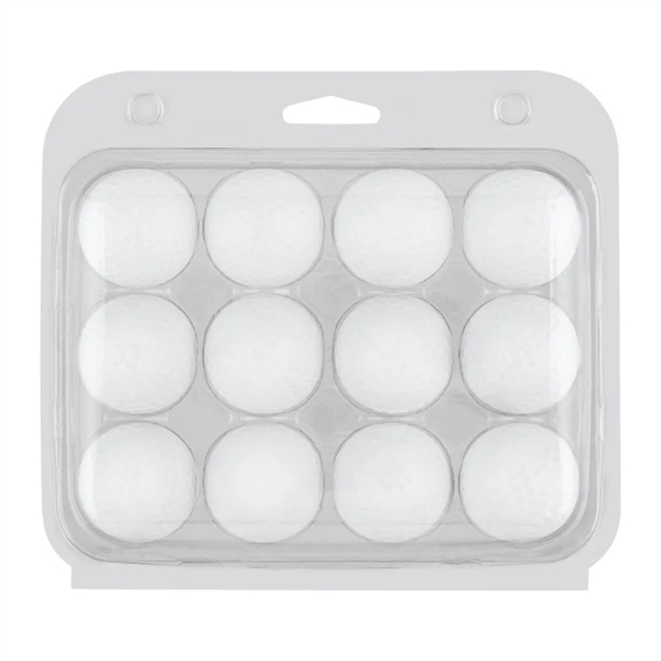 Economy 12 (one dozen) golf ball pack in a clear plastic... from ASI 57655 STOPNGO Line