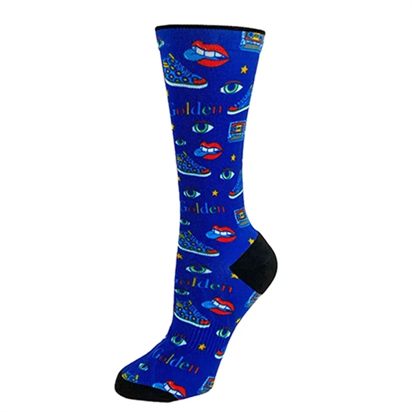 Price includes 360 degree direct digital printing, Socks fit feet that... from ASI 67557 LimeLight Ent / Limelight USA