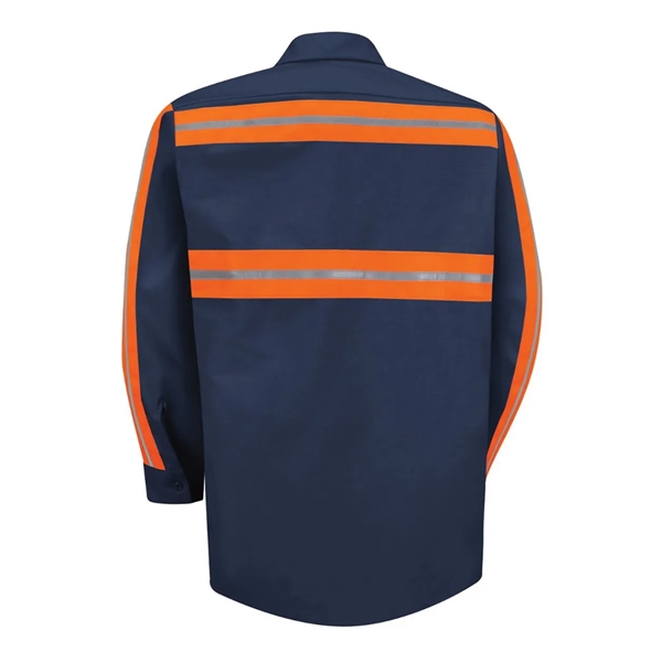 Long Sleeve Enhanced Visibility Industrial Work Shirt... from ASI 84358 S&S Activewear