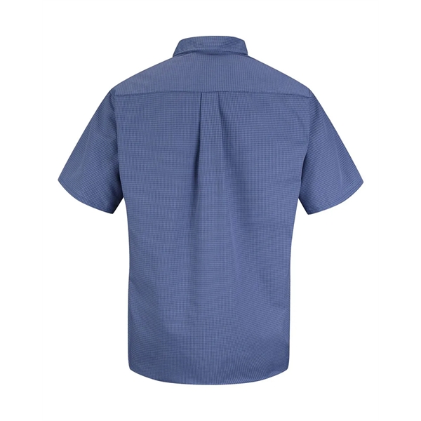 Red Kap Mini-Plaid Uniform Short Sleeve Shirt - Long Sizes... from ASI 84358 S&S Activewear